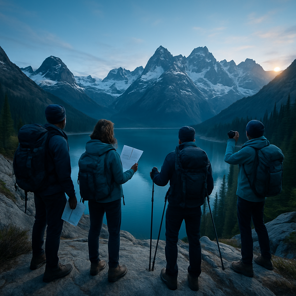 Stunning mountain scenery at sunrise — Wanderlust Travel Agency hero
